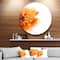 Designart - Beautiful Yellow Flower Watercolor' Disc Flowers Large Metal Circle Wall Artwork